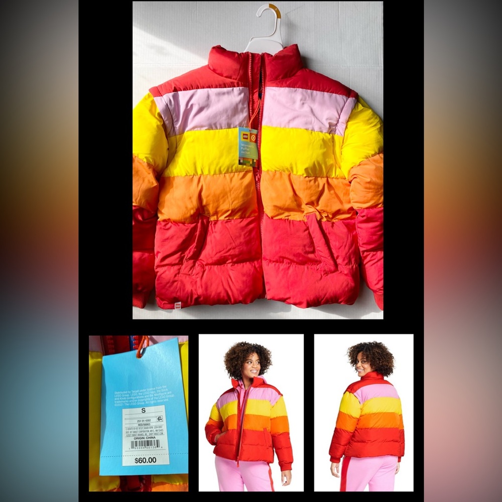 Target x LEGO women’s puffer jacket size S NWT